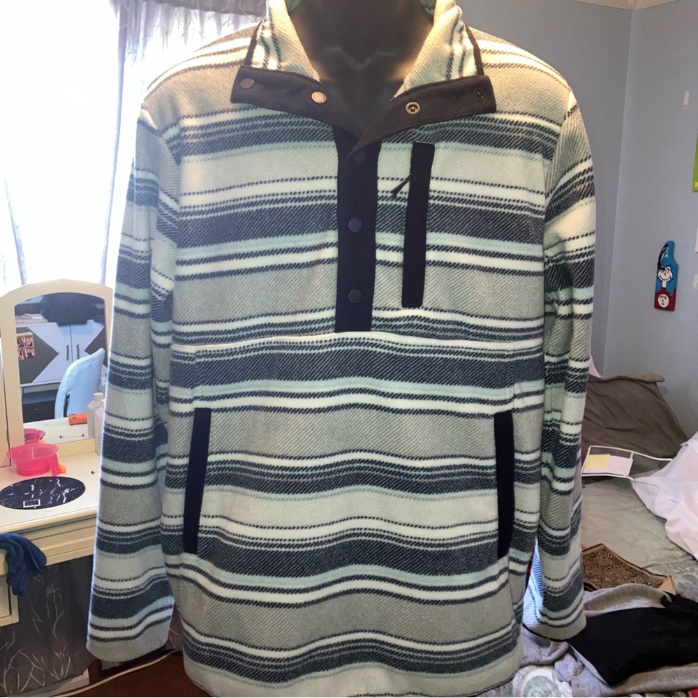 Men’s Billabong 3/4 button down fleece sweater